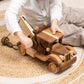 Large Wooden Wrecker Tow Truck with Crane – handmade wooden toy, photo 8