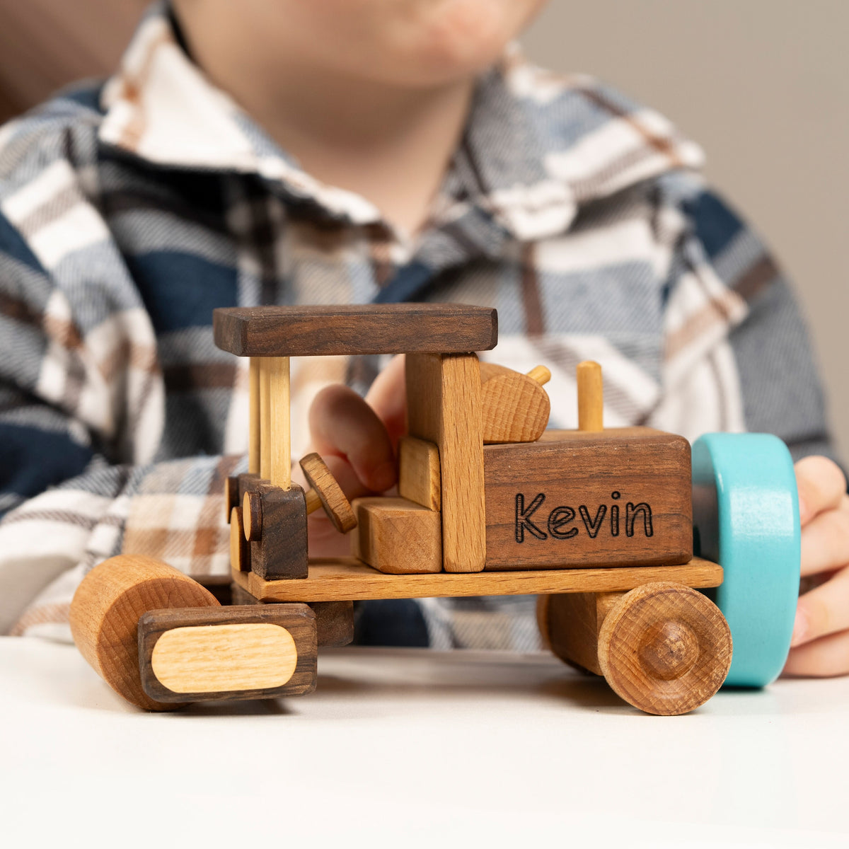 Wooden Asphalt Paver Toy – handmade wooden toy, photo 3