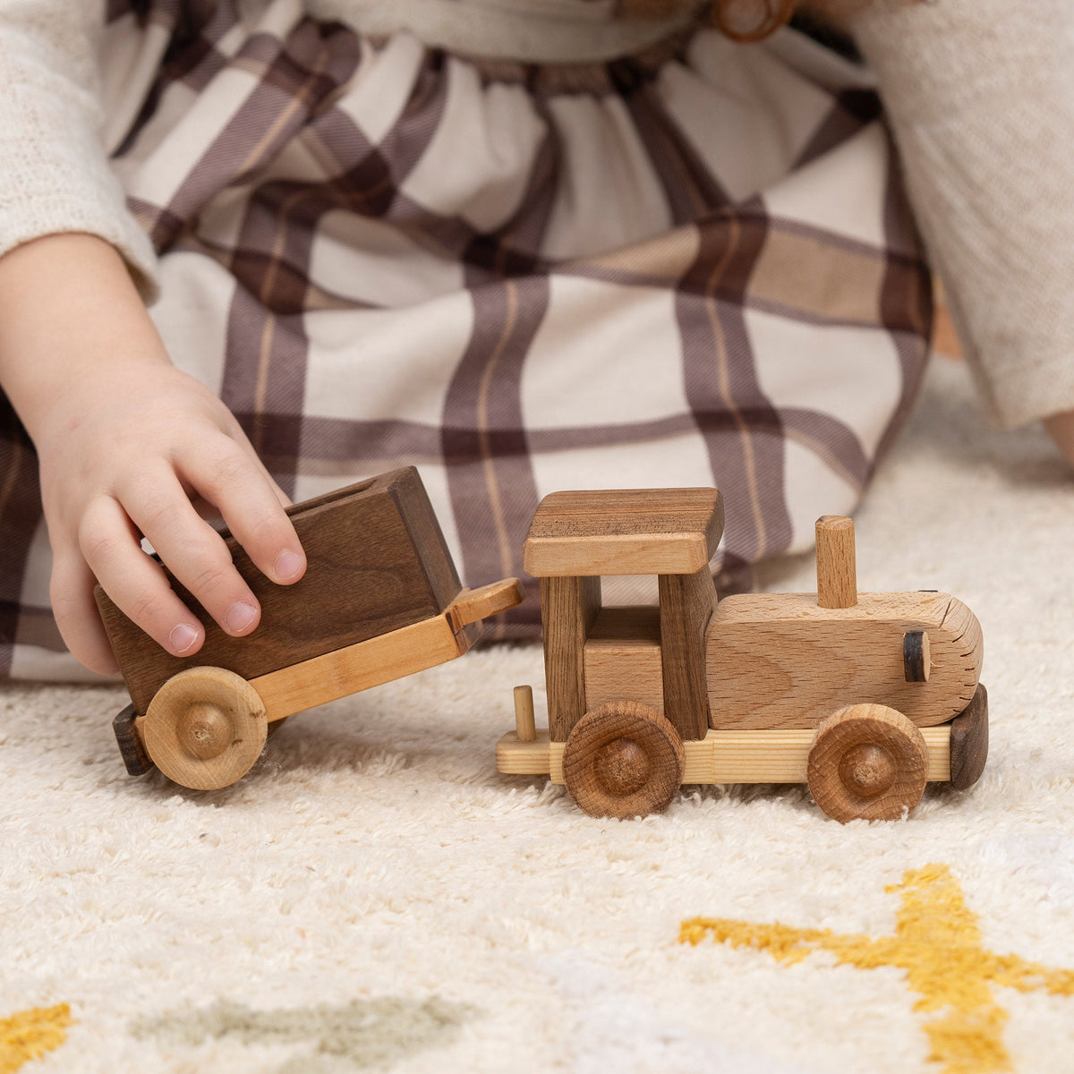Wooden Tractor Toy, Baby Birthday Gift – handmade wooden toy, photo 7