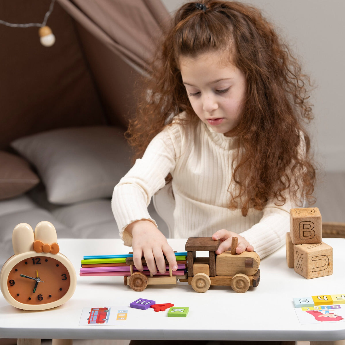 Wooden Tractor Toy, Personalized – handmade wooden toy, photo 7