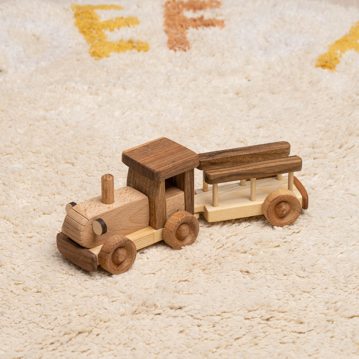 Wooden Tractor Toy, Personalized – handmade wooden toy, photo 3