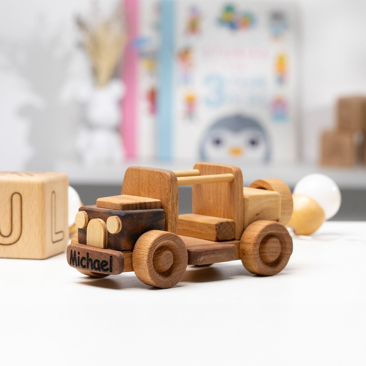 Mini Wooden Toy Car, Personalized – handmade wooden toy, photo 3