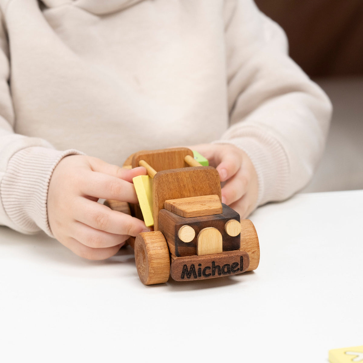 Mini Wooden Toy Car, Personalized – handmade wooden toy, photo 1