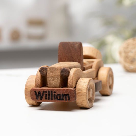 Mini Wooden Retro Car Toy – handmade wooden toy, photo 1