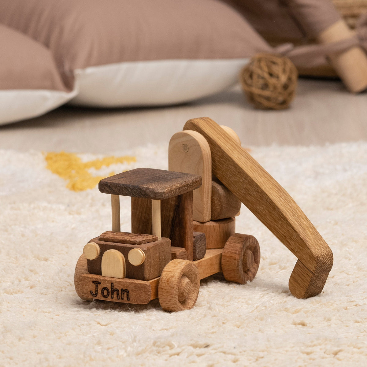 Wooden Crane Toy, Personalized – handmade wooden toy, photo 3