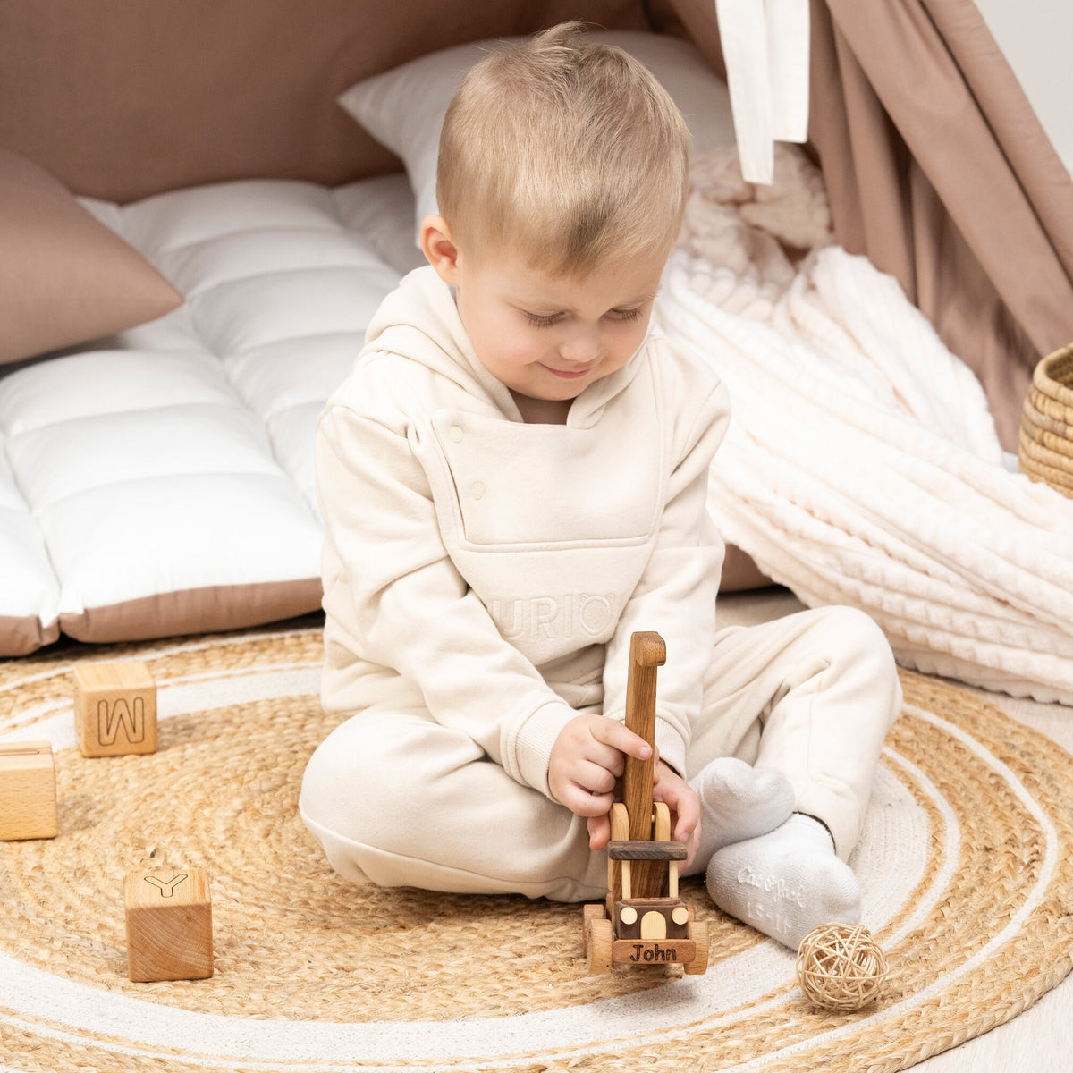 Wooden Crane Toy, Personalized – handmade wooden toy, photo 13