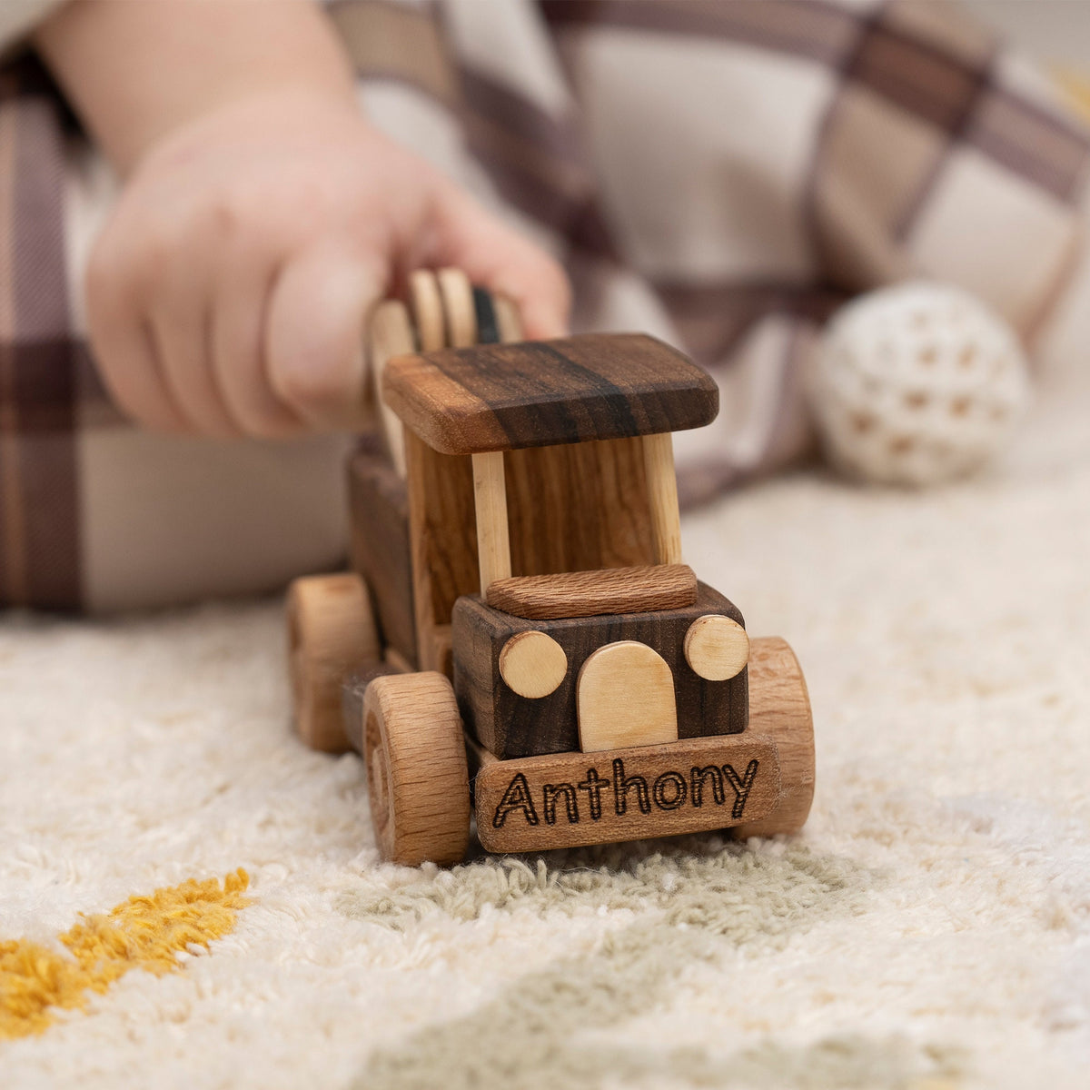 Mini Wooden Tow Truck Toy – handmade wooden toy, photo 5
