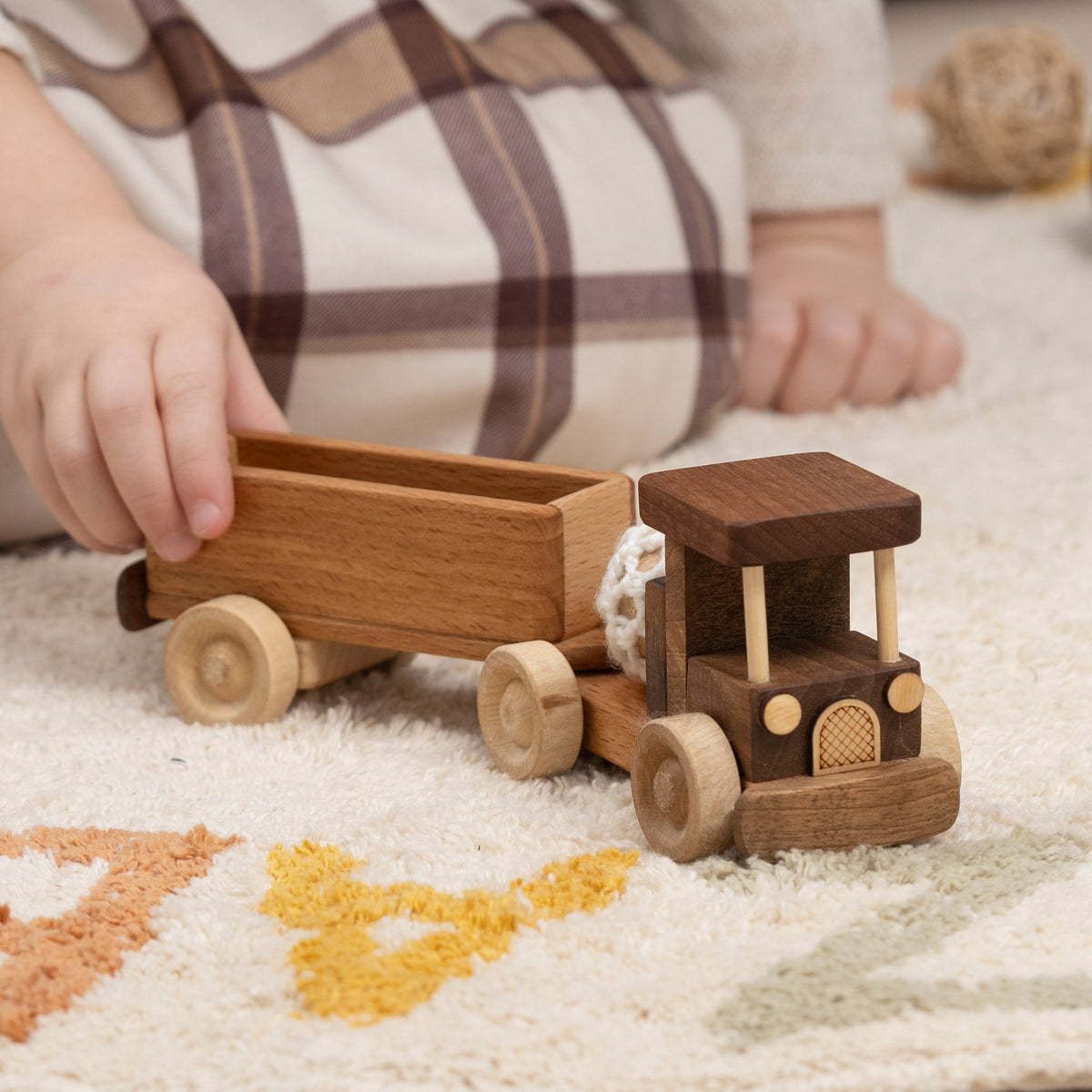 Wooden Flatbed Truck Toy – handmade wooden toy, photo 7