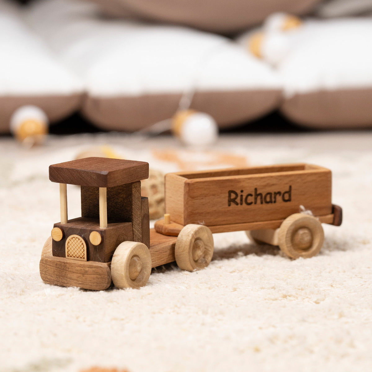 Wooden Flatbed Truck Toy – handmade wooden toy, photo 1