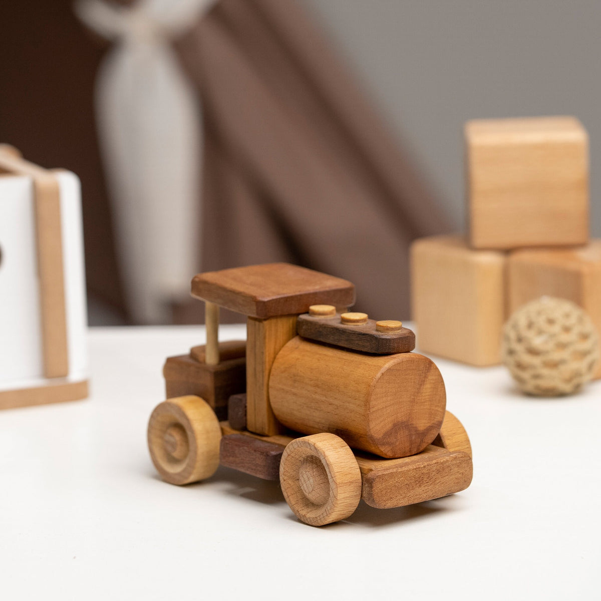 Mini Wooden Milk Truck Toy – handmade wooden toy, photo 5