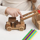 Mini Wooden Ladder Fire Truck – handmade wooden toy, photo 8