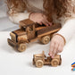 Wooden Tow Truck Toy with Car – handmade wooden toy, photo 7