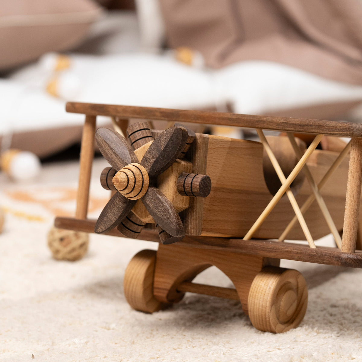 Large Wooden Airplane Toy, Personalized – handmade wooden toy, photo 4