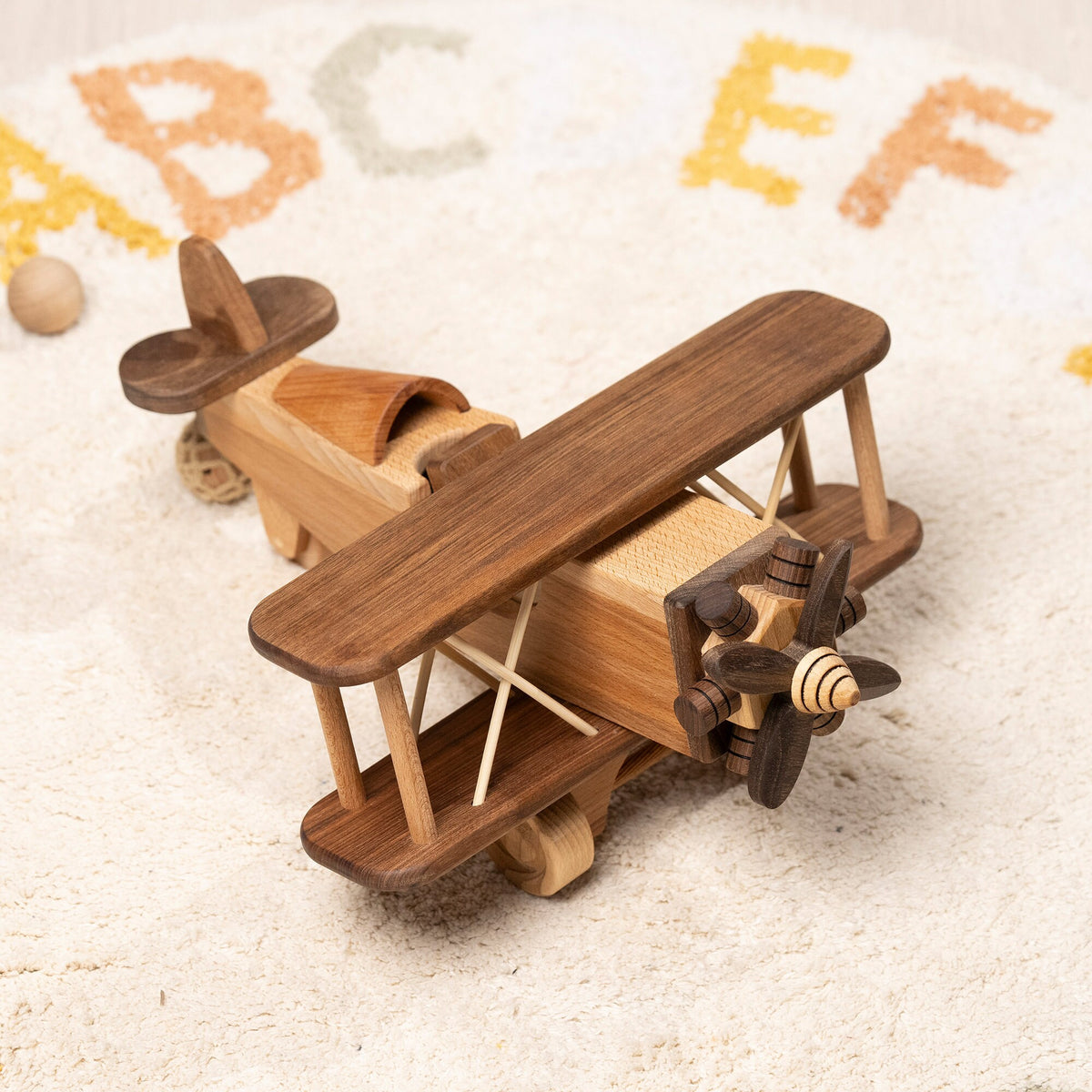 Large Wooden Airplane Toy, Personalized – handmade wooden toy, photo 7