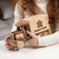 Wooden Truck Piggy Bank with Name Engraving – handmade wooden toy, photo 3
