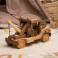 Large Wooden Wrecker Tow Truck with Crane – handmade wooden toy, photo 4