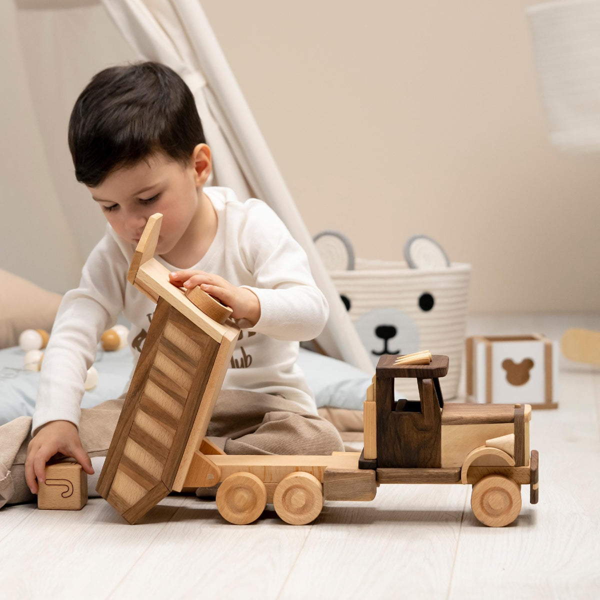 Big Wooden Truck, Toy & Home Decor – handmade wooden toy, photo 7