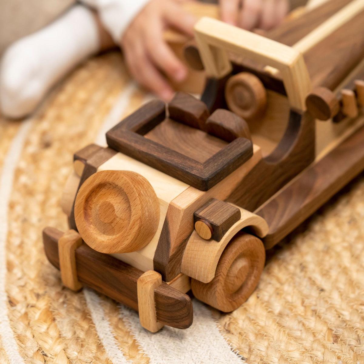 Large Wooden Retro Car, Heirloom Toy – handmade wooden toy, photo 6