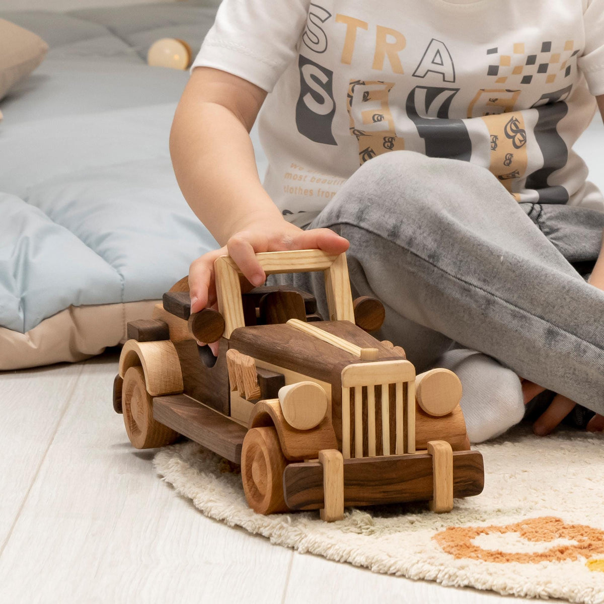 Large Wooden Retro Car, Heirloom Toy – handmade wooden toy, photo 8