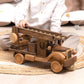 Large Vintage Wooden Fire Truck with Ladder – handmade wooden toy, photo 1