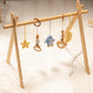 Penguin, Moon & Star Wooden Baby Gym – handmade wooden toy, photo 2