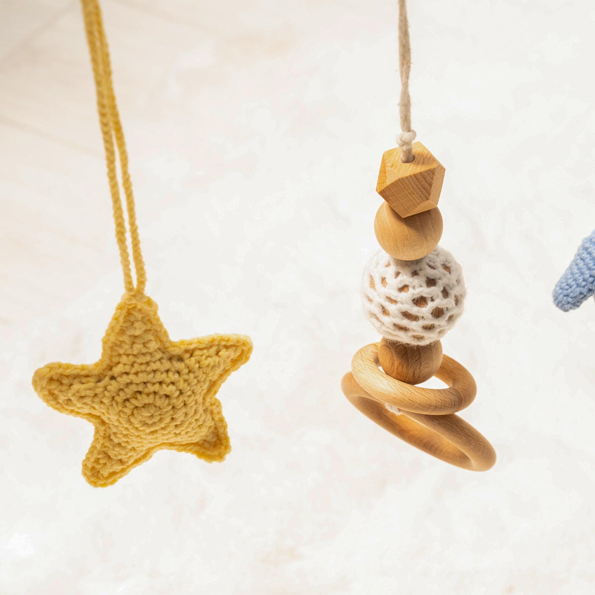 Penguin, Moon & Star Wooden Baby Gym – handmade wooden toy, photo 4
