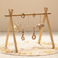 Highland Cow Wooden Baby Gym with Crocheted Toys – handmade wooden baby gym, photo 3