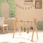 Cactus & Bear Wooden Baby Gym with Crocheted Toys – handmade wooden toy, photo 3