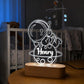 Personalized astronaut name night light