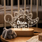 Personalized stegosaurus dinosaur name night light