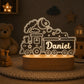 Personalized train name night light
