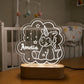 Personalized unicorn name night light