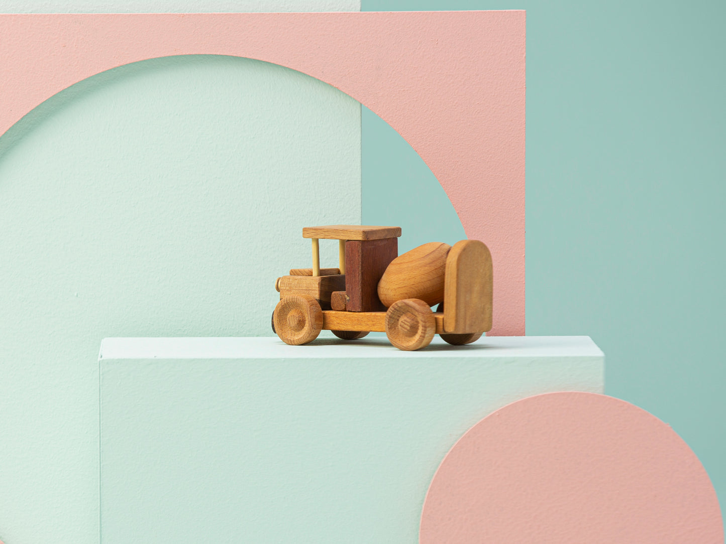 Wooden Toy Cement Mixer