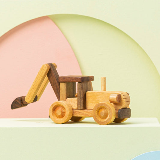 Wooden Handmade Tractor Toy