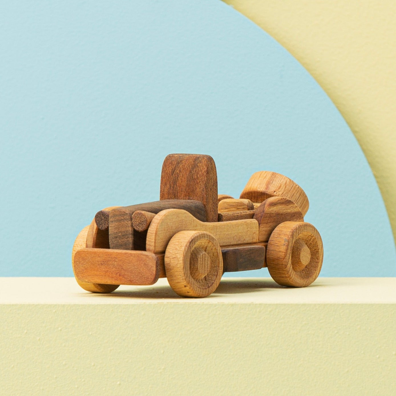 Wooden Small Retro Car