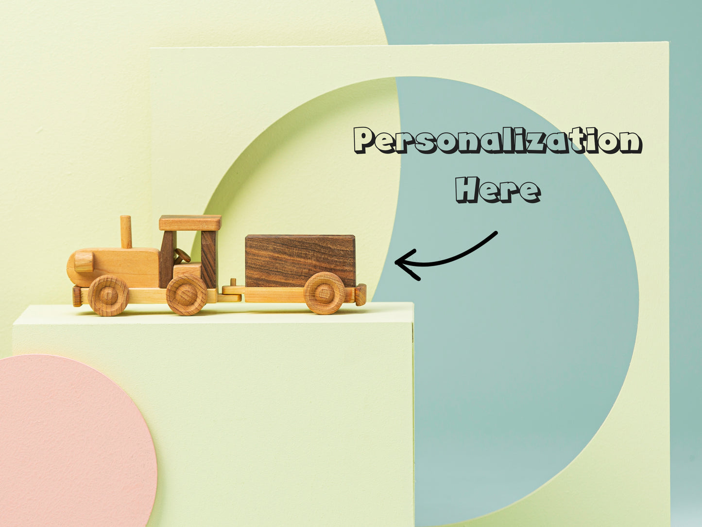 Wooden Tractor Toy