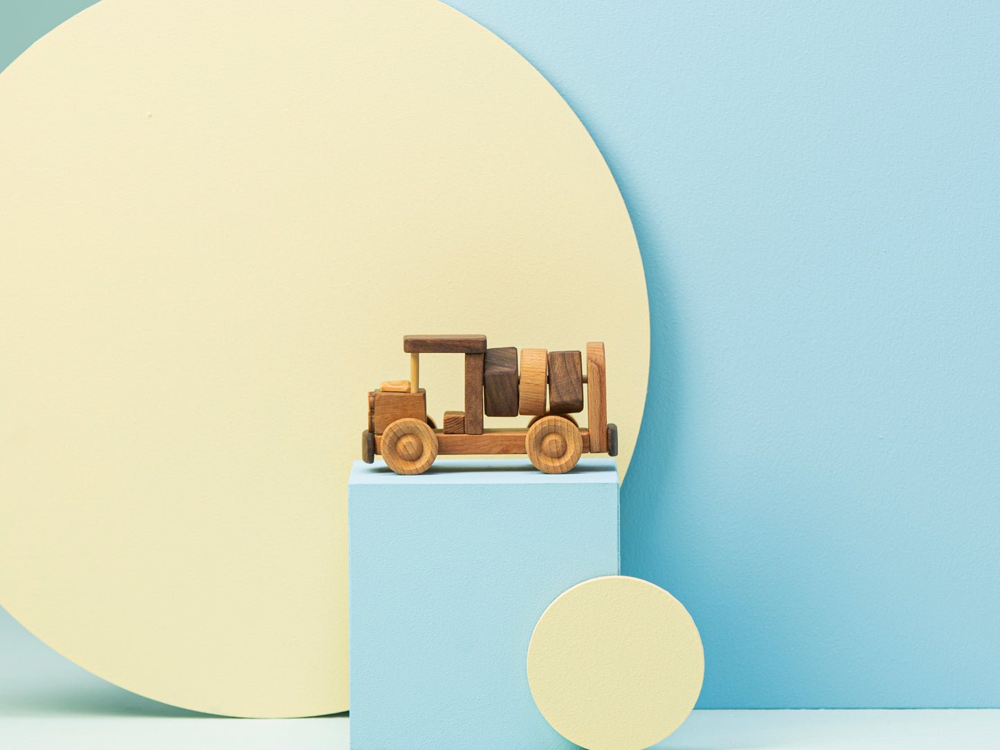 Wooden Toy Push Car